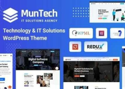 Muntech Theme IT Solutions & Technology WordPress WP GPL Theme