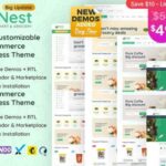 Nest Theme Grocery Store WooCommerce WP GPL Theme