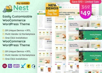Nest Theme Grocery Store WooCommerce WP GPL Theme