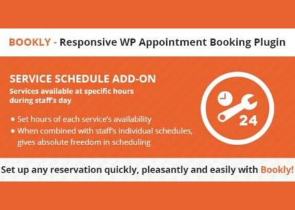 Bookly Service Schedule Addon WP GPL