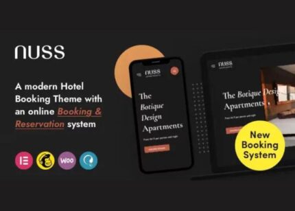 Nuss Theme WP GPL Hotel Booking WordPress Theme