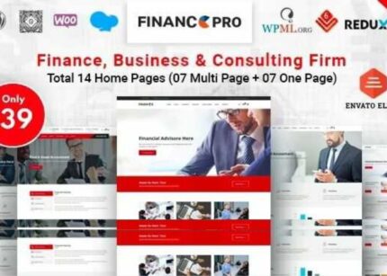 Finance Pro Theme Business & Consulting WP GPL Theme