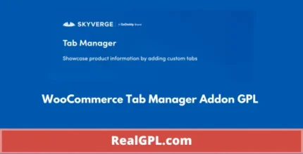 WooCommerce Tab Manager Addon WP GPL