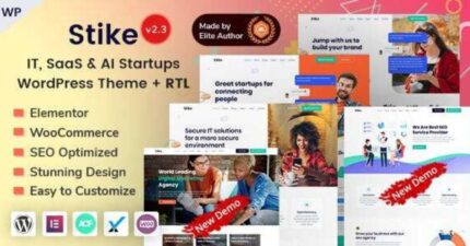 Stike Theme IT Business Startup Company WP GPL Theme