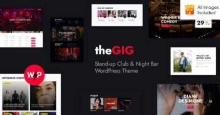 The Gig Theme Stand-up Club & Night Bar WP GPL Theme