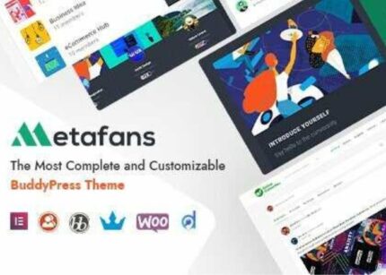 MetaFans Theme WP GPL Community & Social Network BuddyPress Theme