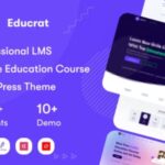 Educrat Theme Online Course Education WP GPL Theme v-1.0.38