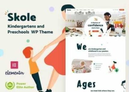 Skole Theme School Kindergarten WP GPL Elementor