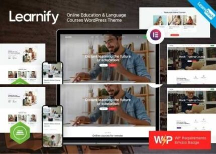 Learnify Theme Online Education Courses WP GPL Theme