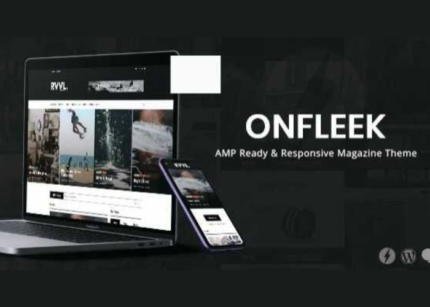 Onfleek Theme Ready and Responsive Magazine WP GPL Theme
