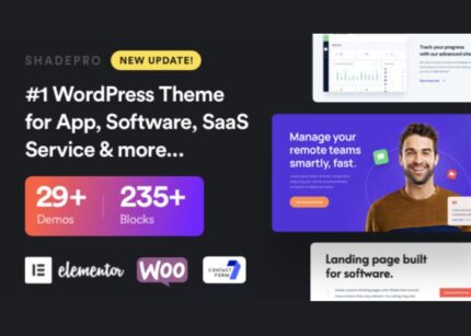 ShadePro Theme Startup & SaaS WP GPL Websites