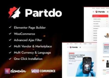 Partdo Theme Auto Parts and Tools Shop WP GPL Theme