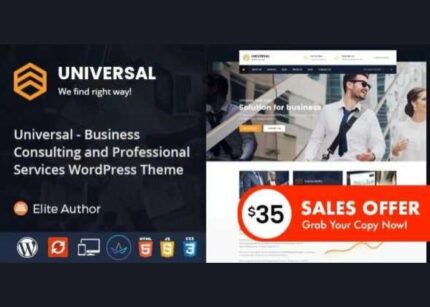 Universal Theme Business Consulting Services WP GPL Theme