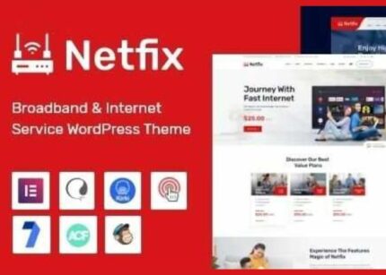 Netfix Theme Broadband & Internet Services WP GPL Theme