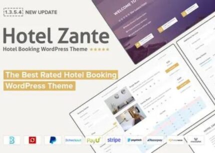Hotel Zante Theme Hotel Booking WP GPL Theme