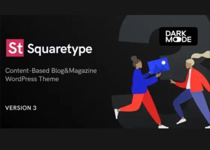 Squaretype Theme Modern Blog WP GPL Theme