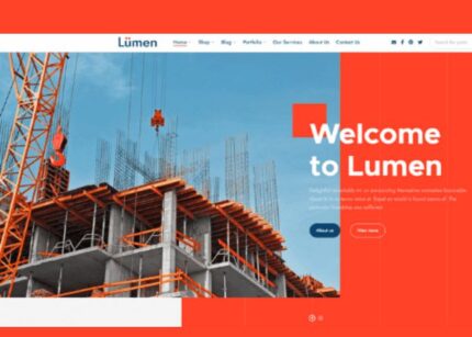 Lumen Theme for constructions and architecture WP GPL Theme