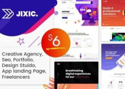Jixic Theme Creative Portfolio & Agency WP GPL Theme