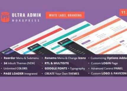 Ultra WordPress Admin WP GPL Theme