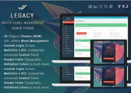 Legacy Theme White Label Admin WP GPL Theme