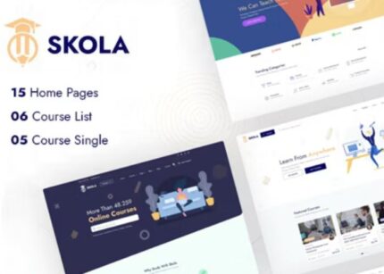 Skola Theme LMS Online Courses WP GPL Theme