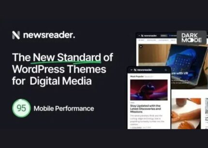 Newsreader Theme Revolutionary WP GPL Theme for Digital Media
