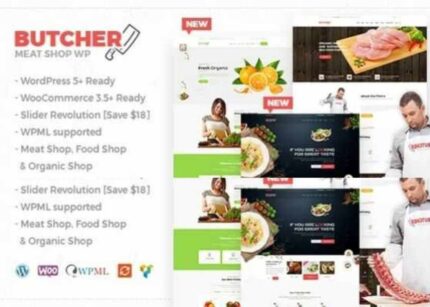 Butcher Theme Meat Shop WooCommerce WP GPL Theme