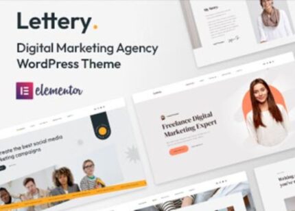 Lettery Theme Elementor Portfolio Agency WP GPL Theme