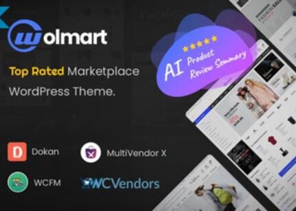 Wolmart Theme Multi-Vendor Marketplace WP GPL Theme