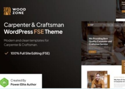 Woodzone Theme GPL Carpenter & Craftsman FSE WP GPL Theme