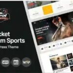 Spin Theme Cricket Team Sports WP GPL Theme + AI