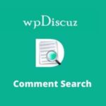 wpDiscuz Comment Search WP GPL Addon