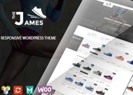 James Theme Responsive WooCommerce Shoes WP GPL Theme