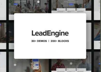 LeadEngine Theme Multi-Purpose WP GPL Theme with Page Builder