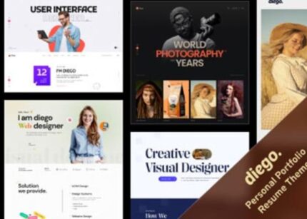 Diego Theme Creative Personal Portfolio & Resume WP GPL Theme