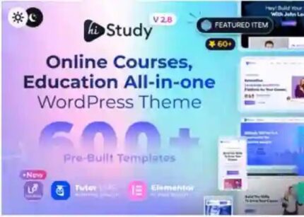 HiStudy Theme Education WP GPL Theme v3.0.7