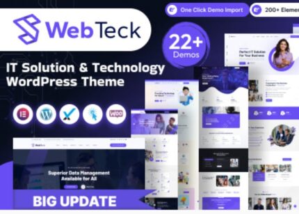 Webteck Theme IT Solution and Technology WP GPL Theme v2.0