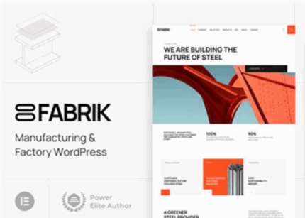 Fabrik Theme Manufacturing & Factory WP GPL
