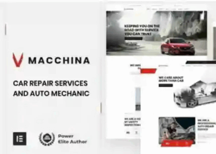 Macchina Theme Auto Repair WP GPL Theme v26