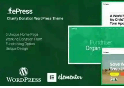 ePress Theme Nonprofit Charity WP GPL Theme v5.0.0