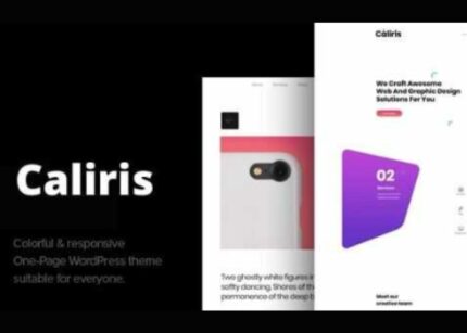 Caliris Theme Responsive One-Page WP GPL Theme v-1.6