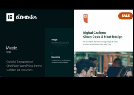 Meelo Theme Corporate One Page WP GPL Theme v-1.5