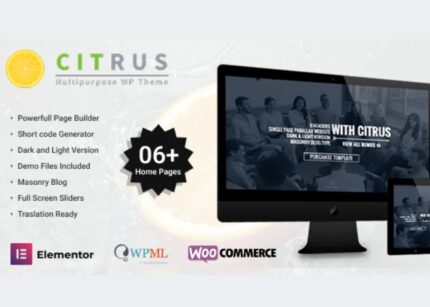 Citrus Theme One Page Multi-Purpose WP GPL Theme v-4.1