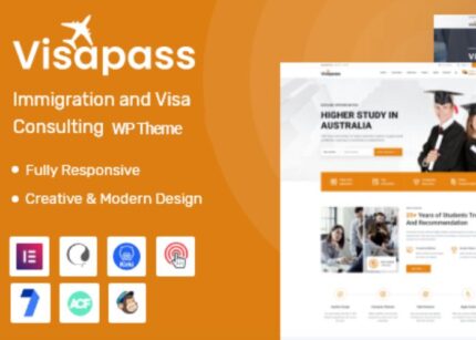 Visapass Theme Immigration Consulting WP GPL Theme v2.0.2