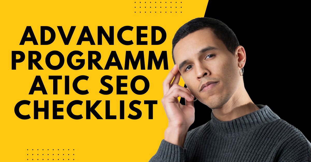 programmatic SEO checklist