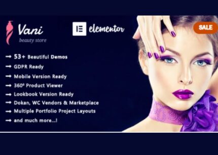 Vani Theme GPL v2.2.5 – Cosmetic Beauty WooCommerce WordPress Theme