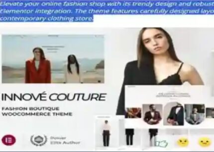 Innove Couture Theme Clothing Ecommerce WP GPL Theme v-31.0