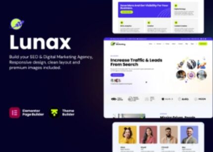 Lunax Theme Digital Marketing Agency & SEO WP GPL Theme v-6.3