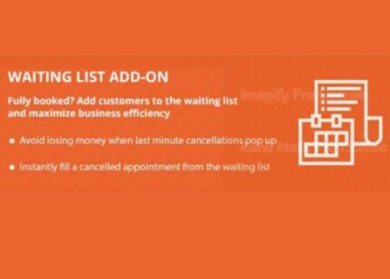 Bookly Waiting List Addon WP GPL v-3.6
