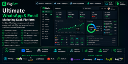 BigBot WhatsApp Email Marketing SaaS Script